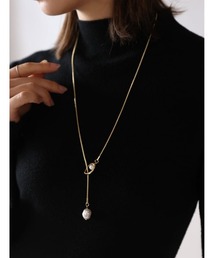 Edit Sheen | パールポイントサークルラリエット(ネックレス)