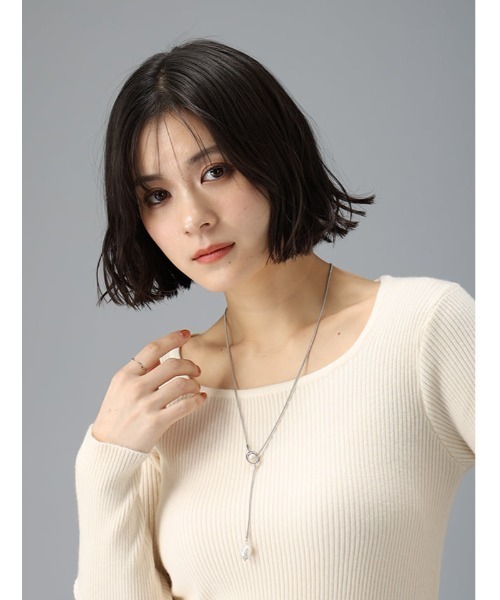 Edit Sheen（エディットシーン）の「パールポイントサークルラリエット（ネックレス・レディース・ゴールド/シルバー・FREE）」の7枚目の写真