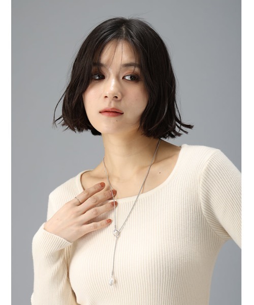 Edit Sheen（エディットシーン）の「パールポイントサークルラリエット（ネックレス・レディース・ゴールド/シルバー・FREE）」の8枚目の写真