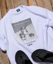 KAVU（カブー）の「限定展開 KAVU×FREAK'S STORE/カブー 別注 ビッグシルエット フォトプリント Tシャツ / DOG（Tシャツ/カットソー）」
