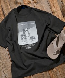 FREAK'S STORE | 限定展開 KAVU×FREAK'S STORE/カブー 別注 ビッグシルエット フォトプリント Tシャツ / DOG(Tシャツ/カットソー)