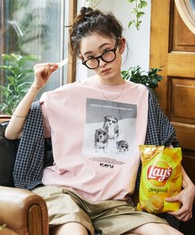 KAVU（カブー）の「限定展開 KAVU×FREAK'S STORE/カブー 別注 ビッグシルエット フォトプリント Tシャツ / DOG（Tシャツ/カットソー）」