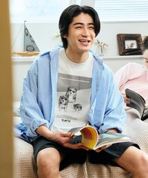 KAVU（カブー）の「限定展開 KAVU×FREAK'S STORE/カブー 別注 ビッグシルエット フォトプリント Tシャツ / DOG（Tシャツ/カットソー）」