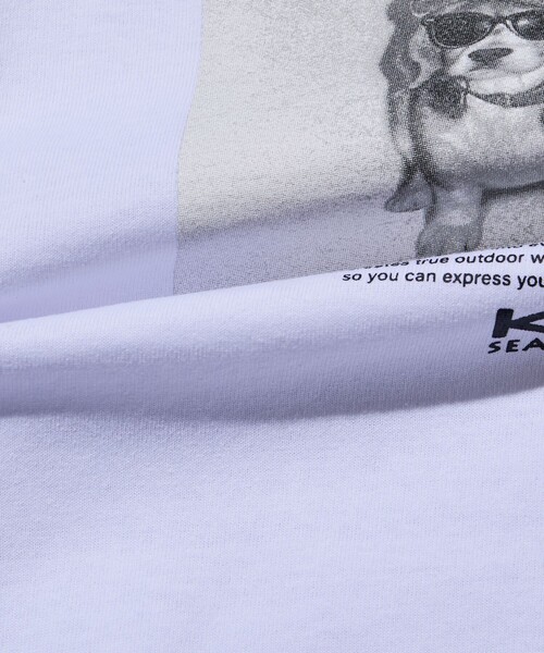 FREAK'S STORE(フリークスストア)の「限定展開 KAVU×FREAK'S STORE カブー 別注 ビッグシルエット フォトプリント Tシャツ DOG(Tシャツ/カットソー・メンズ・ホワイト/ピンク/スミクロ/アッシュグレー/グレイッシュベージュ・LARGE/MEDIUM/SMALL)」の12枚目の写真