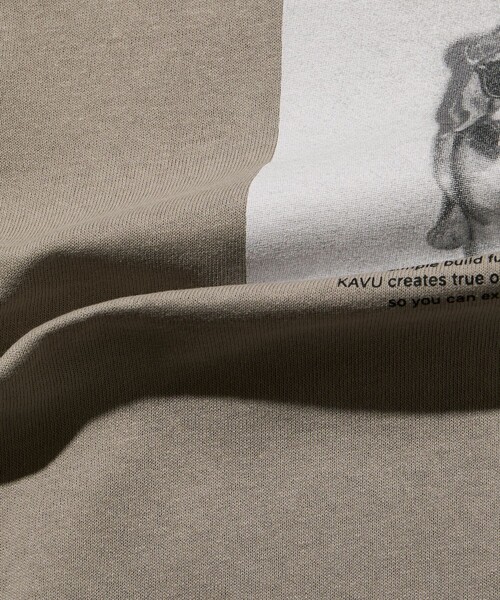 FREAK'S STORE(フリークスストア)の「限定展開 KAVU×FREAK'S STORE カブー 別注 ビッグシルエット フォトプリント Tシャツ DOG(Tシャツ/カットソー・メンズ・ホワイト/ピンク/スミクロ/アッシュグレー/グレイッシュベージュ・LARGE/MEDIUM/SMALL)」の16枚目の写真
