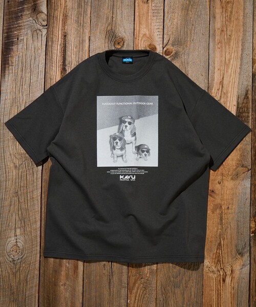 FREAK'S STORE(フリークスストア)の「限定展開 KAVU×FREAK'S STORE カブー 別注 ビッグシルエット フォトプリント Tシャツ DOG(Tシャツ/カットソー・メンズ・ホワイト/ピンク/スミクロ/アッシュグレー/グレイッシュベージュ・LARGE/MEDIUM/SMALL)」の21枚目の写真