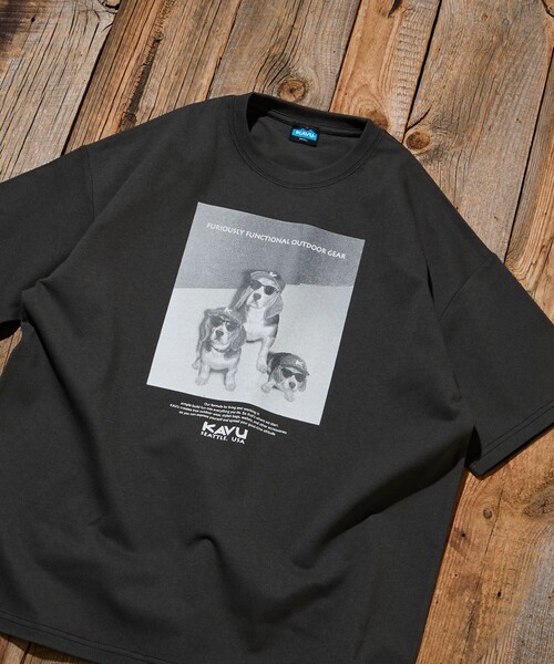 FREAK'S STORE(フリークスストア)の「限定展開 KAVU×FREAK'S STORE カブー 別注 ビッグシルエット フォトプリント Tシャツ DOG(Tシャツ/カットソー・メンズ・ホワイト/ピンク/スミクロ/アッシュグレー/グレイッシュベージュ・LARGE/MEDIUM/SMALL)」の22枚目の写真