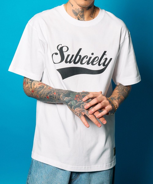 Subciety(サブサエティ)の「GLORIOUS tee(Tシャツ/カットソー・メンズ・ブルー/ブラック/ホワイト・SMALL/MEDIUM/LARGE/X-LARGE/XX-LARGE)」の2枚目の写真