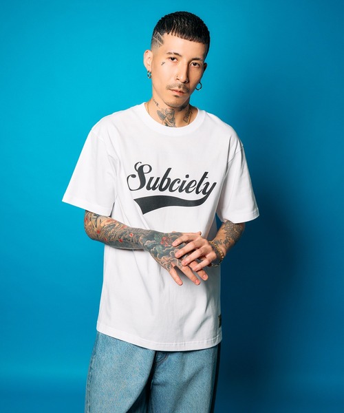 Subciety(サブサエティ)の「GLORIOUS tee(Tシャツ/カットソー・メンズ・ブルー/ブラック/ホワイト・SMALL/MEDIUM/LARGE/X-LARGE/XX-LARGE)」の6枚目の写真