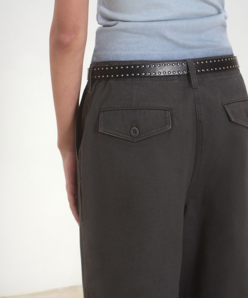 MUSINSA STANDARD WOMAN（ムシンサスタンダードウーマン）の「ウィメンズワイドペインターパンツ [ダークグレー]（その他パンツ・レディース・その他・30/24/25/26/27/28/29）」の6枚目の写真