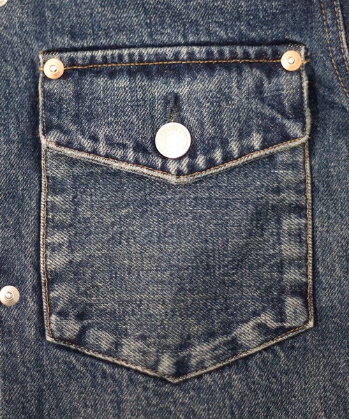 TANAKA（タナカ）の「【TANAKA/タナカ】THE JEAN JACKET（デニムジャケット・メンズ・ライトブルー・M/S）」の4枚目の写真