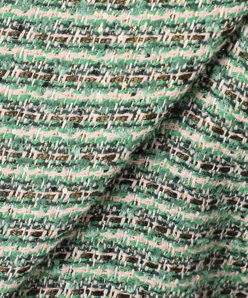 journal standard L'essage（ジャーナルスタンダードレサージュ）の「【SP】GIOLICA TWEED ドルマンジャケット 2（ノーカラージャケット・レディース・グリーン系その他・FREE）」の19枚目の写真
