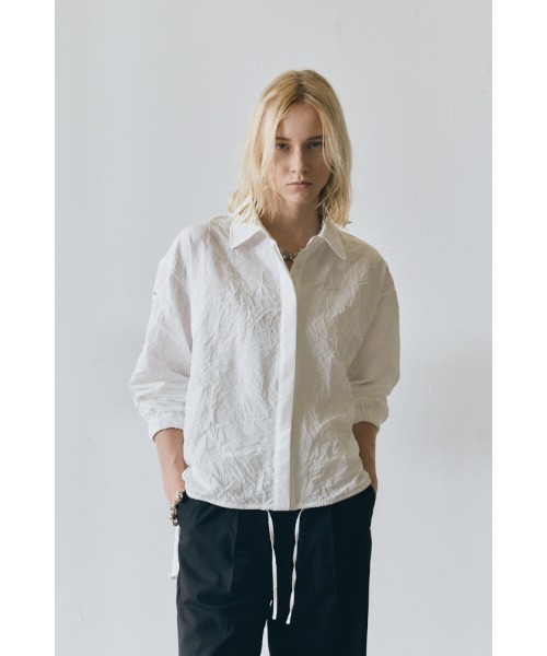 Muel Chic(ミュエルシック)の「Corina shirt コリナシャツ(シャツ/ブラウス・レディース・ブラック/ホワイト/ライトブルー・FREE)」の8枚目の写真