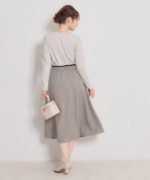 couture brooch（クチュールブローチ）の「ハートネックテレコプルオーバー（Tシャツ/カットソー・レディース・ネイビー/サンドベージュ/ホワイト系5/オフホワイト・42/40/38/36）」の18枚目の写真