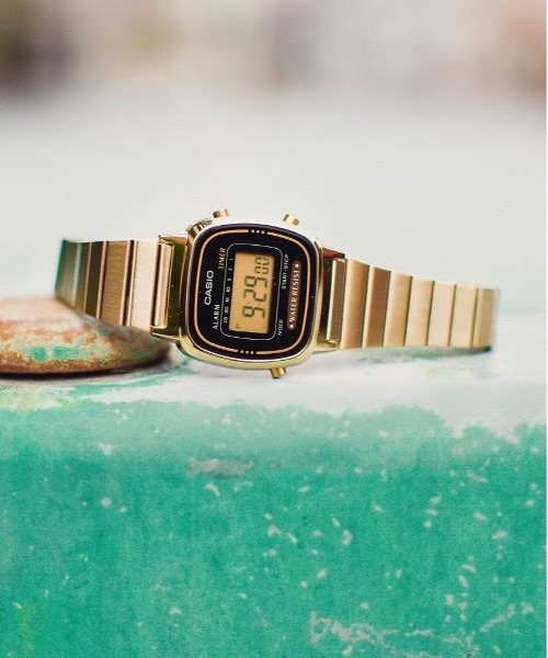 CASIO(カシオ)の「【CASIO(カシオ)】ゴールド デジタルミニ 腕時計(デジタル腕時計・レディース・ゴールド/ブラック・FREE)」の8枚目の写真