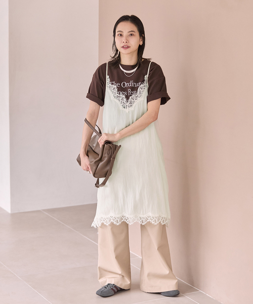 JOURNAL STANDARD(ジャーナルスタンダード)の「《追加3》フィブリルリヨセルキャミワンピース(ワンピース・レディース・ネイビー/アイボリー・FREE)」の5枚目の写真