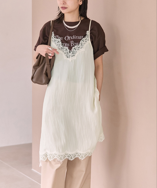 JOURNAL STANDARD(ジャーナルスタンダード)の「《追加3》フィブリルリヨセルキャミワンピース(ワンピース・レディース・ネイビー/アイボリー・FREE)」の10枚目の写真