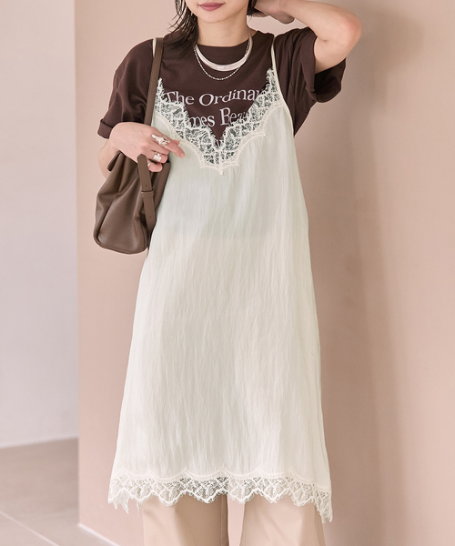 JOURNAL STANDARD(ジャーナルスタンダード)の「《追加3》フィブリルリヨセルキャミワンピース(ワンピース・レディース・ネイビー/アイボリー・FREE)」の16枚目の写真