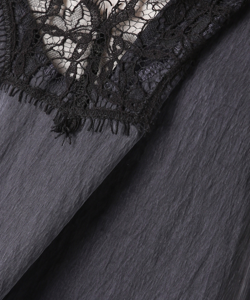 JOURNAL STANDARD(ジャーナルスタンダード)の「《追加3》フィブリルリヨセルキャミワンピース(ワンピース・レディース・ネイビー/アイボリー・FREE)」の15枚目の写真