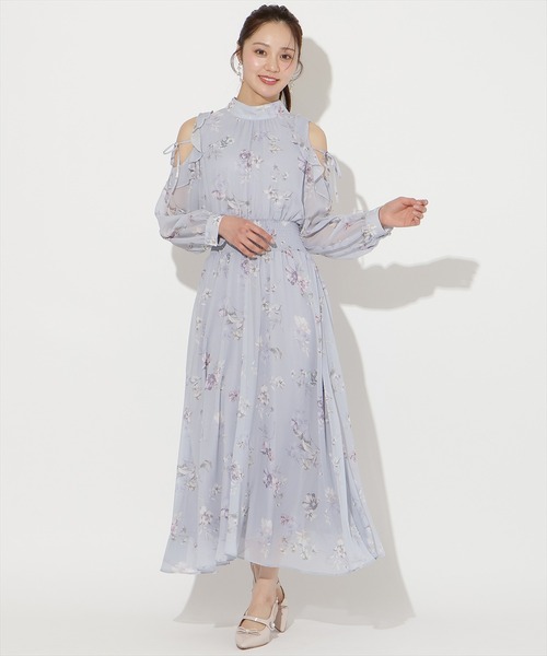 WILLSELECTION(ウィルセレクション)の「フラワープリントフリルスリーブワンピース(ワンピース・レディース・ホワイト/ピンク/サックスブルー・FREE)」の13枚目の写真
