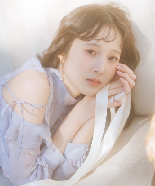 WILLSELECTION(ウィルセレクション)の「フラワープリントフリルスリーブワンピース(ワンピース・レディース・ホワイト/ピンク/サックスブルー・FREE)」の14枚目の写真
