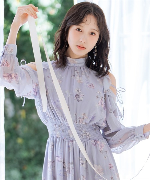 WILLSELECTION(ウィルセレクション)の「フラワープリントフリルスリーブワンピース(ワンピース・レディース・ホワイト/ピンク/サックスブルー・FREE)」の17枚目の写真