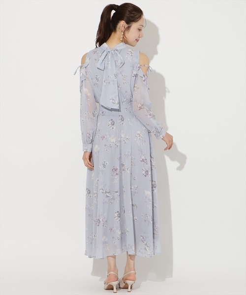 WILLSELECTION(ウィルセレクション)の「フラワープリントフリルスリーブワンピース(ワンピース・レディース・ホワイト/ピンク/サックスブルー・FREE)」の8枚目の写真
