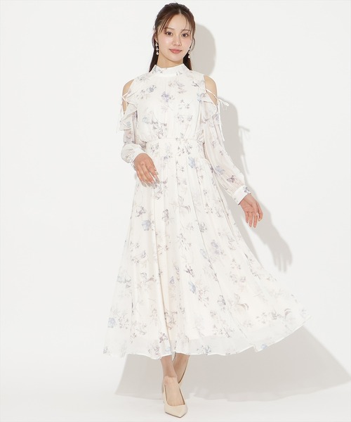 WILLSELECTION(ウィルセレクション)の「フラワープリントフリルスリーブワンピース(ワンピース・レディース・ホワイト/ピンク/サックスブルー・FREE)」の18枚目の写真
