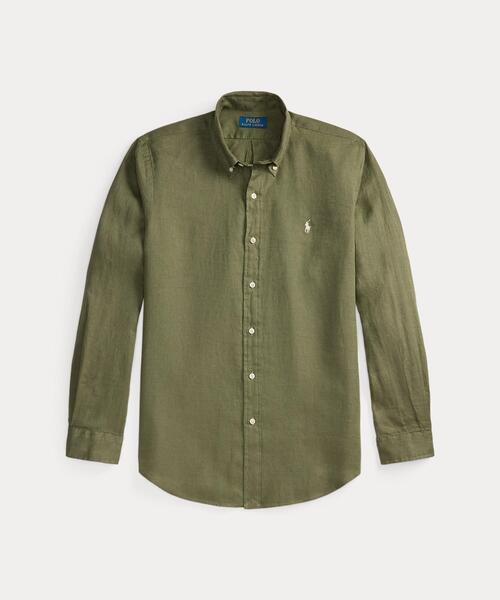 POLO RALPH LAUREN（ポロ ラルフ ローレン）の「クラシック フィット リネン シャツ（シャツ/ブラウス・メンズ・グリーン・S/M/L/XS/XXL）」の7枚目の写真