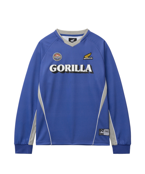 PHYPS MOTORCYCLE(フィップスモーターサイクル)の「Mesh Series Logo Long Sleeve Blue(Tシャツ/カットソー・レディース・その他・MEDIUM/LARGE/X-LARGE/SMALL)」の1枚目の写真