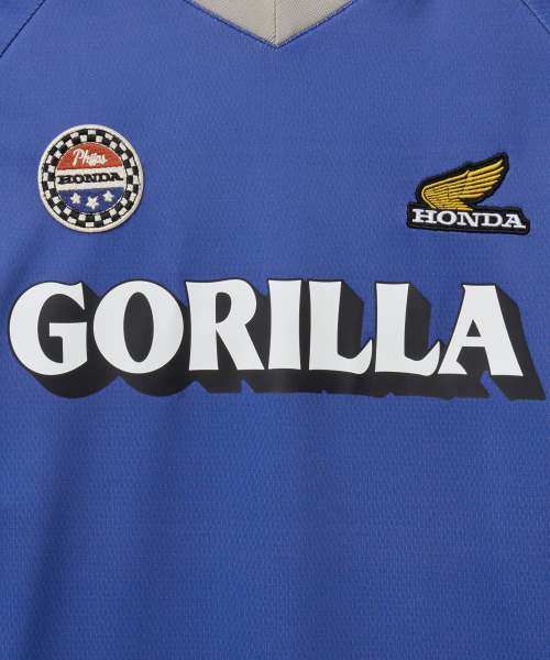 PHYPS MOTORCYCLE(フィップスモーターサイクル)の「Mesh Series Logo Long Sleeve Blue(Tシャツ/カットソー・レディース・その他・MEDIUM/LARGE/X-LARGE/SMALL)」の4枚目の写真