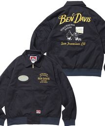 BEN DAVIS（ベンデイビス）の「【BEN DAVIS（ベンデイビス）】THEATER EMB BM JACKET / ワーク ジャケット ジップ 刺繍 ポケット ワンポイント（ブルゾン）」