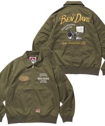 BEN DAVIS（ベンデイビス）の「【BEN DAVIS（ベンデイビス）】THEATER EMB BM JACKET / ワーク ジャケット ジップ 刺繍 ポケット ワンポイント（ブルゾン）」