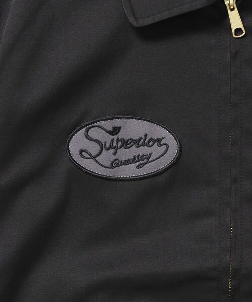 BEN DAVIS/WHITE LABEL(ベンデイビス ホワイトラベル)の「【BEN DAVIS(ベンデイビス)】THEATER EMB BM JACKET / ワーク ジャケット ジップ 刺繍 ポケット ワンポイント(ブルゾン・メンズ・カーキ/ブラック/ネイビー・LARGE/MEDIUM/X-LARGE)」の8枚目の写真