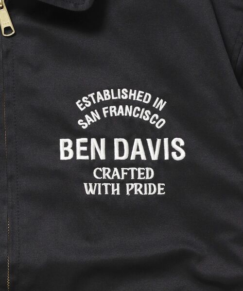 BEN DAVIS/WHITE LABEL(ベンデイビス ホワイトラベル)の「【BEN DAVIS(ベンデイビス)】THEATER EMB BM JACKET / ワーク ジャケット ジップ 刺繍 ポケット ワンポイント(ブルゾン・メンズ・カーキ/ブラック/ネイビー・LARGE/MEDIUM/X-LARGE)」の9枚目の写真