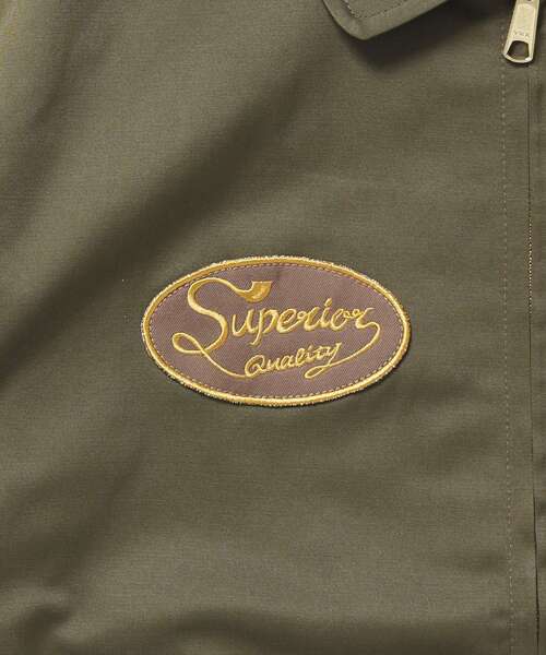 BEN DAVIS/WHITE LABEL(ベンデイビス ホワイトラベル)の「【BEN DAVIS(ベンデイビス)】THEATER EMB BM JACKET / ワーク ジャケット ジップ 刺繍 ポケット ワンポイント(ブルゾン・メンズ・カーキ/ブラック/ネイビー・LARGE/MEDIUM/X-LARGE)」の18枚目の写真