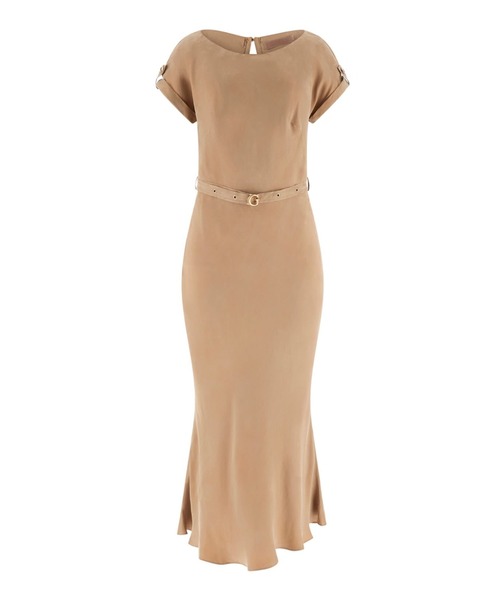 Guess（ゲス）の「DALIA Belted Dress ワンピース ドレス（ワンピース・レディース・ベージュ・SMALL/X-SMALL）」の5枚目の写真
