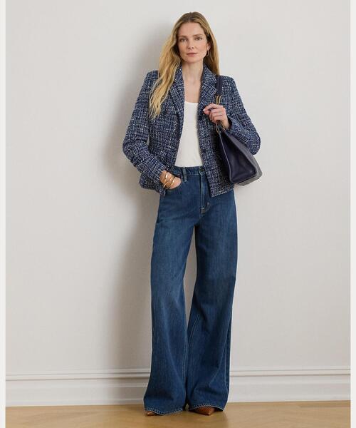 LAUREN RALPH LAUREN（ローレン ラルフ ローレン）の「コットンブレンド ブークレ ブレザー（テーラードジャケット・レディース・ブルー・0/00/2/4/6）」の8枚目の写真