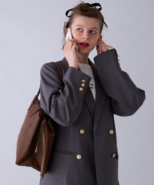 BONLECILL Marche（ボンルシールマルシェ）の「【BONLECILL Marche】《大容量》BIGボストンバッグ（ボストンバッグ・レディース・ブラウン/アイボリー/ブラック・FREE）」の10枚目の写真