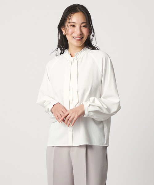 UNITED ARROWS フリルブラウス ホワイト UNITED ARROWS フリルブラウス ホワイト 新品 タグ付き】 ユナイテッド