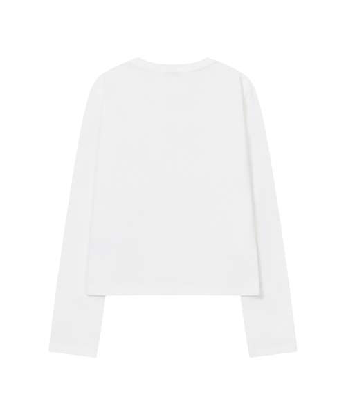 BAUF（バウフ）の「キュリアス スリムフィット ロングスリーブ [ホワイト]（Tシャツ/カットソー・レディース・その他・FREE）」の7枚目の写真