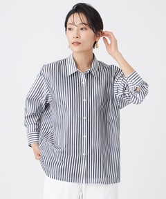 セール】【venit】ストライプブラトップ付きシャツ（シャツ/ブラウス 