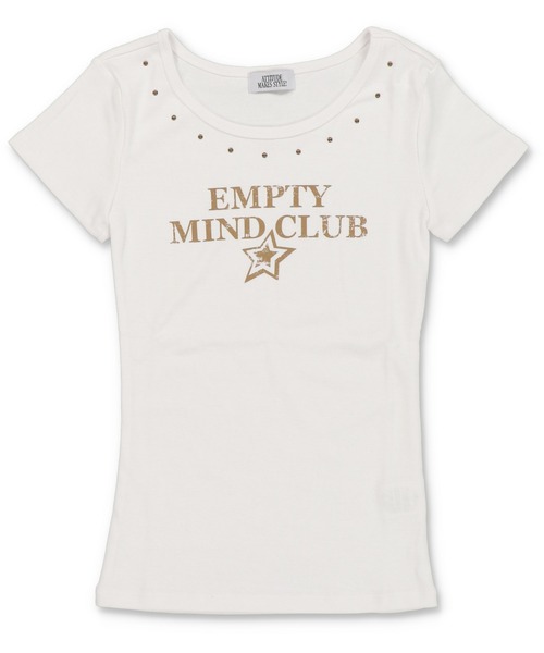 SPINNS(スピンズ)の「スタッズ付き半袖ピタTシャツ/ロゴ(Tシャツ/カットソー・レディース・ブラウン/レッド/ブラック/オフホワイト・ONESIZE)」の14枚目の写真