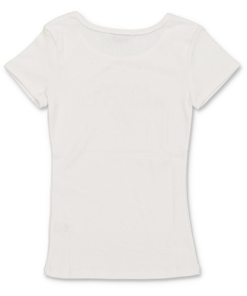 SPINNS(スピンズ)の「スタッズ付き半袖ピタTシャツ/ロゴ(Tシャツ/カットソー・レディース・ブラウン/レッド/ブラック/オフホワイト・ONESIZE)」の15枚目の写真