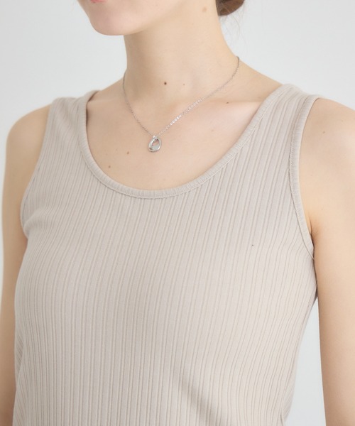 KATHARINE ROSS（キャサリンロス）の「【KATHARINE ROSS】スクエア / Uネック 2WAYリブタンクトップ（タンクトップ・レディース・ブラック/オフホワイト/ベージュ・FREE）」の18枚目の写真