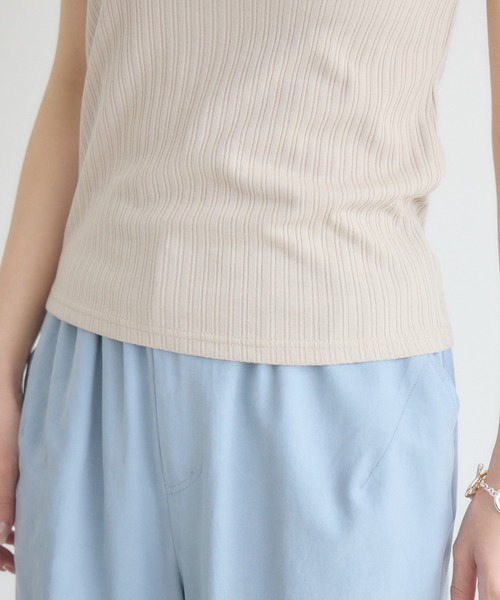 KATHARINE ROSS（キャサリンロス）の「【KATHARINE ROSS】スクエア / Uネック 2WAYリブタンクトップ（タンクトップ・レディース・ブラック/オフホワイト/ベージュ・FREE）」の20枚目の写真