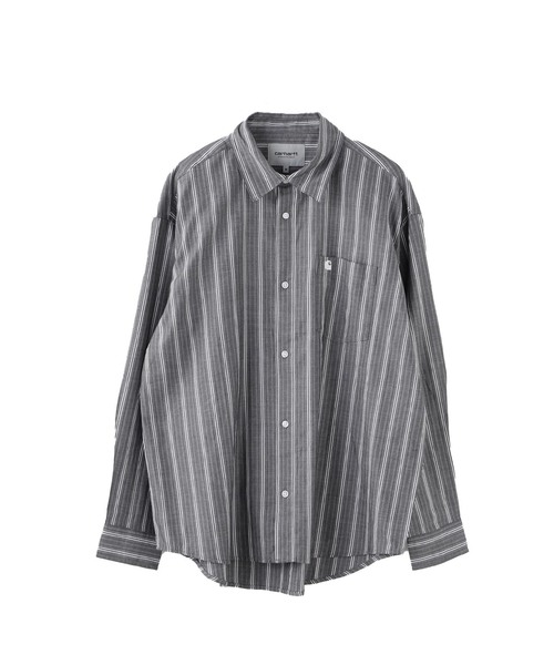 Carhartt WIP(カーハートダブリューアイピー)の「CARHARTT WIP / カーハート ダブリューアイピー L/S BEALE SHIRT(シャツ/ブラウス・メンズ・ブラック/ブルー・MEDIUM/SMALL)」の1枚目の写真