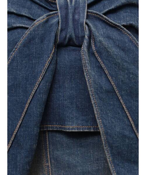 CALNAMUR（カルナムール）の「ユーズドライクデニムリボンビスチェ（キャミソール・レディース・インディゴブルー/ブラック・FREE）」の21枚目の写真