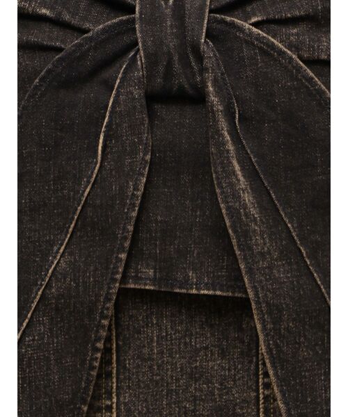 CALNAMUR（カルナムール）の「ユーズドライクデニムリボンビスチェ（キャミソール・レディース・インディゴブルー/ブラック・FREE）」の22枚目の写真