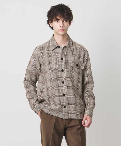 新品　ギローバー　長袖シャツ　M チェック GUY ROVER＞チェック オーバーシャツ（シャツ/ブラウス）｜GUY ROVER